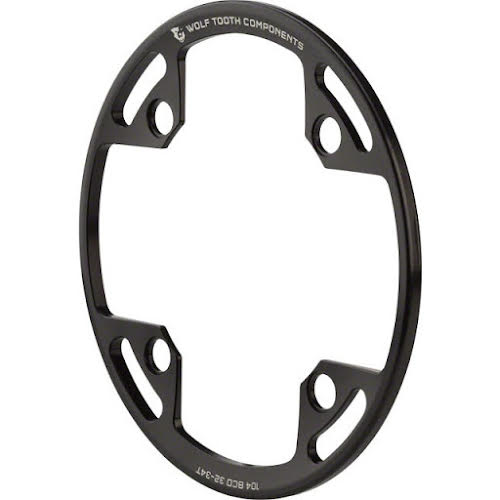 Wolf Tooth Bash Guard: for 104 BCD Cranks, fits 32T - 34T Chainrings