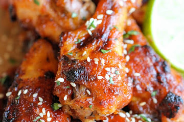 Baked Honey Sriracha Wings