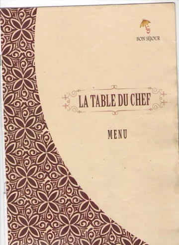 La Table Du Chef - Hotel Bon Sejour menu 