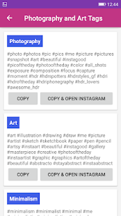 Trendy HashTags : Best tags for Instagram - náhled