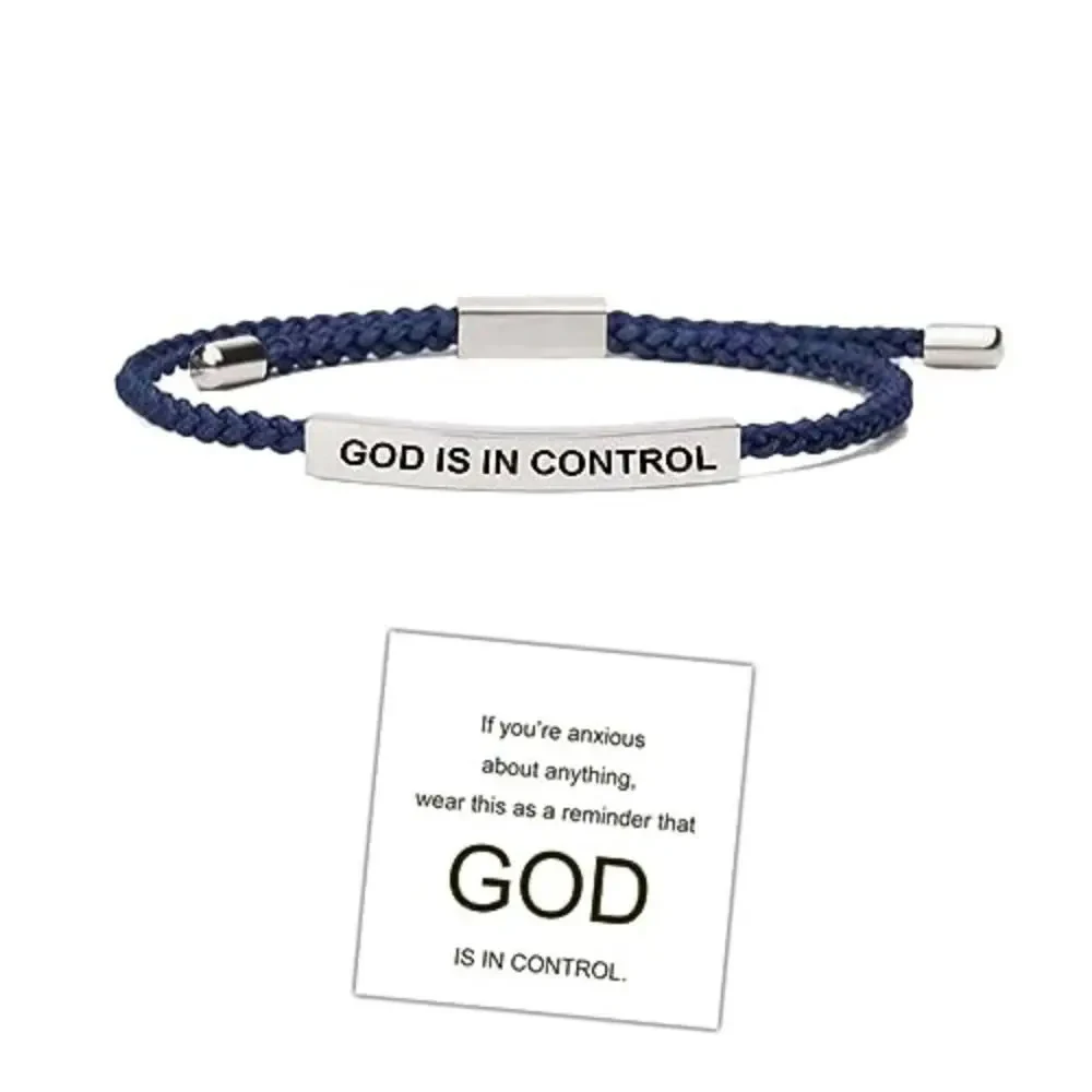Title 4, Bracelet corde ananas en acier inoxydable gravé...