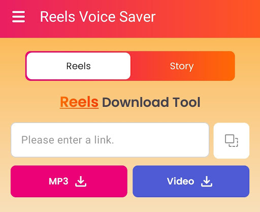 Screenshot Reels Voice Downloader