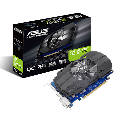 Card màn hình ASUS GeForce Phoenix GT 1030 OC 2GB GDDR5 2GB GDDR5 (PH-GT1030-O2G)