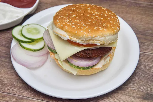 Desi Paneer Cheese Burger