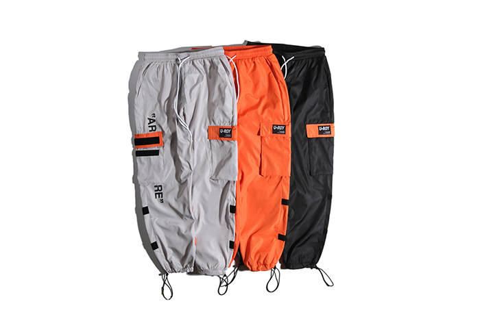 Men's popular logo leg trousers for autumn