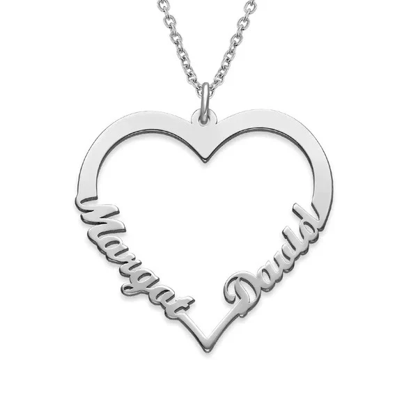 Title 3, Collier Coeur Personnalisé en Acier Inoxydable ...