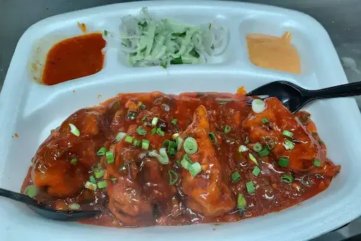 Classic Chicken Manchurian Sauce Gravy Momos