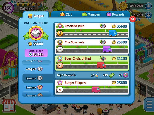 Télécharger Cafeland - Jeu de Restauration  APK MOD (Astuce) screenshots 6
