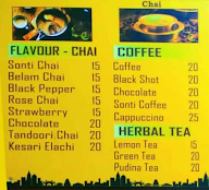 Mr Chai Dude menu 1