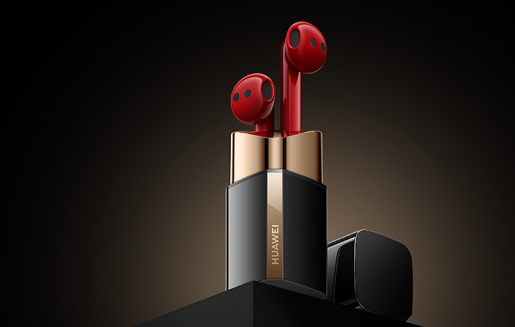 The Huawei FreeBuds Lipstick is designed to look exactly like a tube of lipstick.