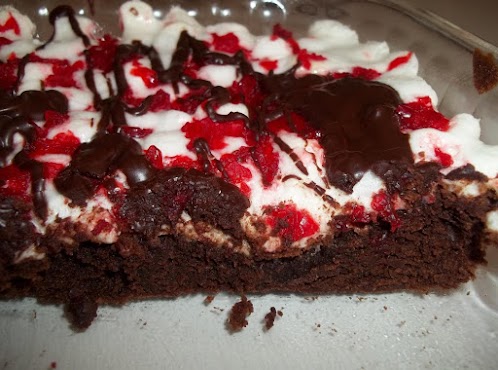 Chocolate Covered Cherry Brownies