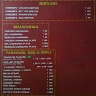 Kareem's Biriyani Paradise menu 8