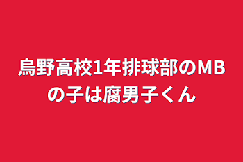 烏野高校1年排球部のMBの子は腐男子くん