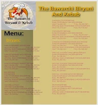 The Bawarchi Biryani And Kebab menu 3