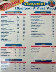 Gayatri Bhajipav menu 3
