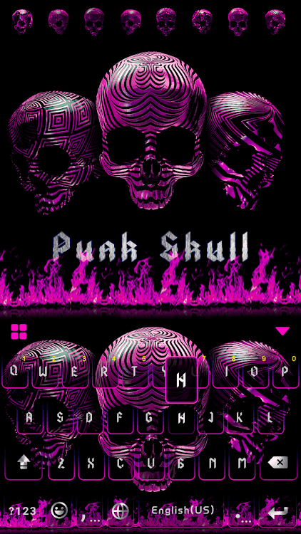 Punk Skull  Keyboard Theme - 7.0 - (Android)