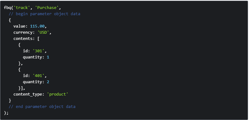 customer parameters