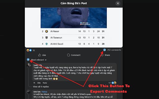 Facebook Comments Exporter screenshot 2