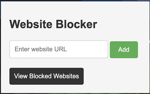 Simple Website Blocker