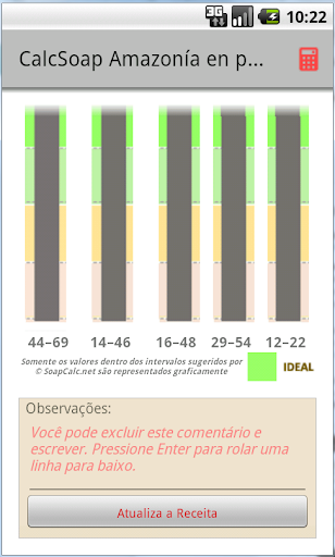 CalcSoap Amazonía portugues