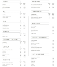 The Beer Garden menu 1