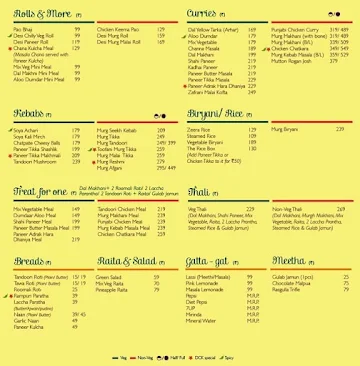 Dana Choga's Kitchen menu 