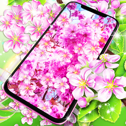 Sakura flowers live wallpaper