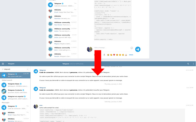 Telegram web vs