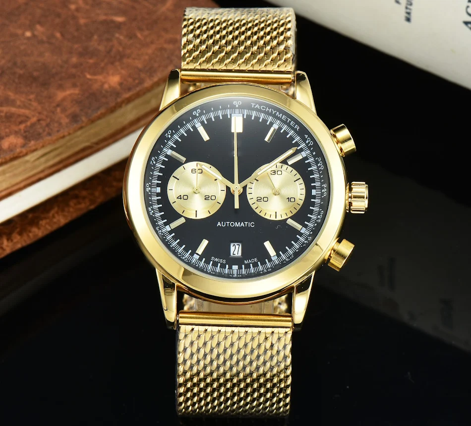 Heren Quartz Horloge met Stalen Band, Business Stijl en Elegantie, Perfect voor de Moderne Man, Nauwkeurigheid en Duurzaamheid in één