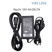 Nguồn 12V 5A Delta Kèm Dây Nguồn | Adapter 12V 5A Delta