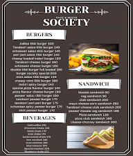 Burger Society menu 1