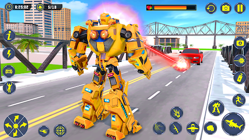 Screenshot Shark Robot Car Transform Game