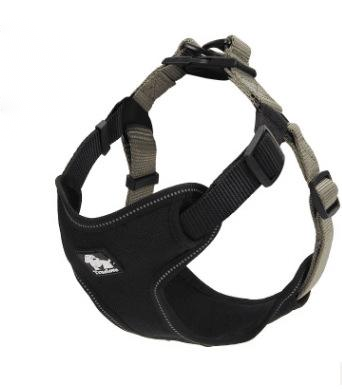 Title 6, Reflective dog chest harness vest with leash, s...