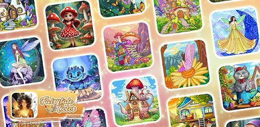 Fairytale Color by number game