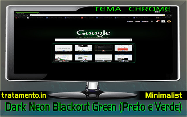 Dark Neon Blackout Green (Preto e Verde) chrome extension