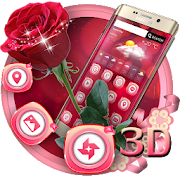 3D valentine love rose theme  Icon