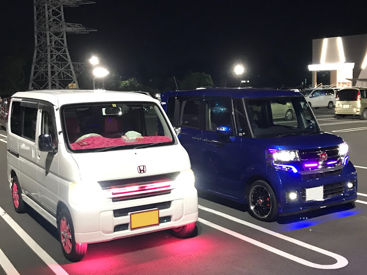 Nボックスカスタムのバモス・LED取付・ダサい・ＮBOXカスタムに関するカスタム事例の投稿画像1枚目