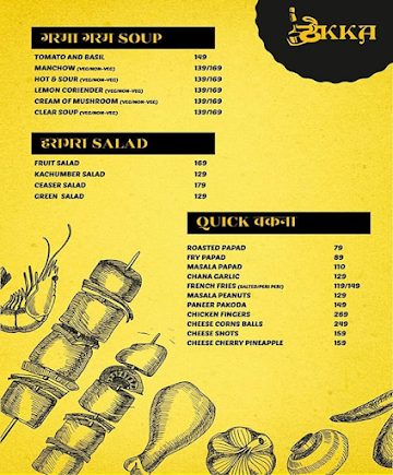 Hotel Thekka menu 