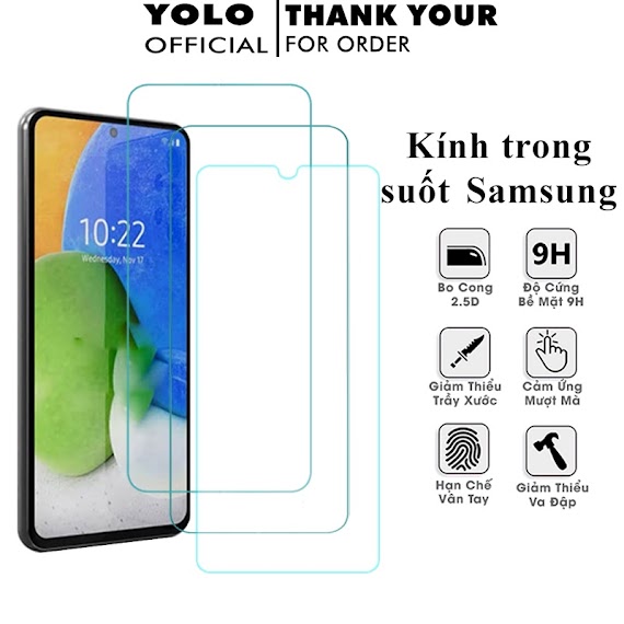 Kính Cường Lực Samsung A73 5G M53 M51 A02 A33 A12 A51 A71 A31 A52 A72 A11 A80 A90 5G A70 A70S A21S A21 A32 A22 [Tht]