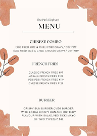 The Pink Elephant menu 2