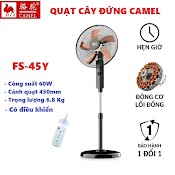 Quạt Cây Đứng Camel Fs - 40/ Fs - 45/ Fs - 350 Cơ/ Fs - 45Y Điện Tử 5 Cánh Bảo Hành 12 Tháng