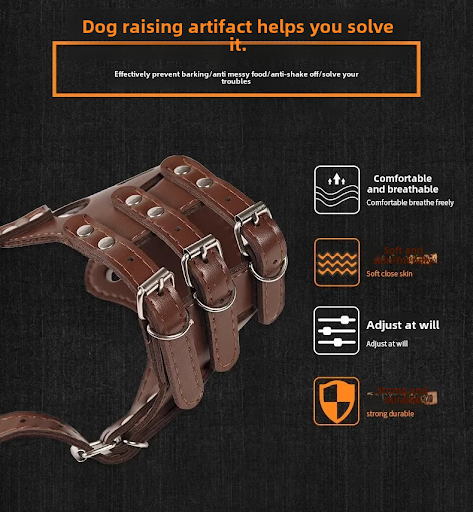 Title 3, Dog Muzzle Silencer Anti-barking and Bite Preve...