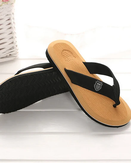 Summer Men Flip Flops Simple Home Indoor Beach Sandals Hi... - 1