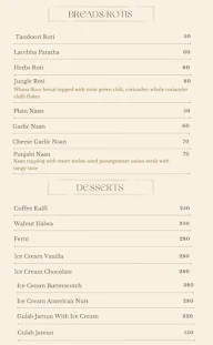 The Dome menu 5