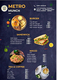 Metro Munch menu 1