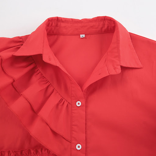 Title 19, Loose Heavy Work Cotton Lace Shirt