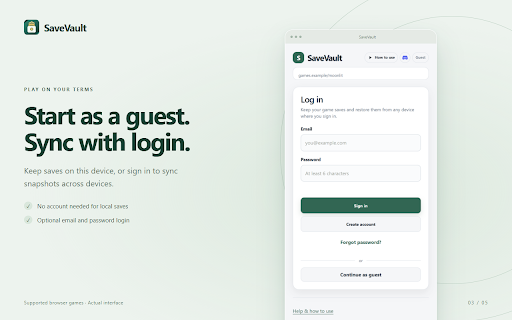 SaveVault screenshot 3