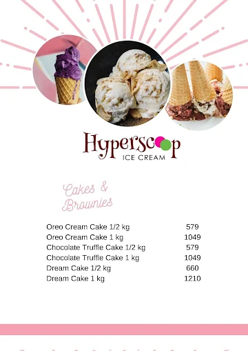 Hyperscoop Natural And Premium Ice Creams menu 
