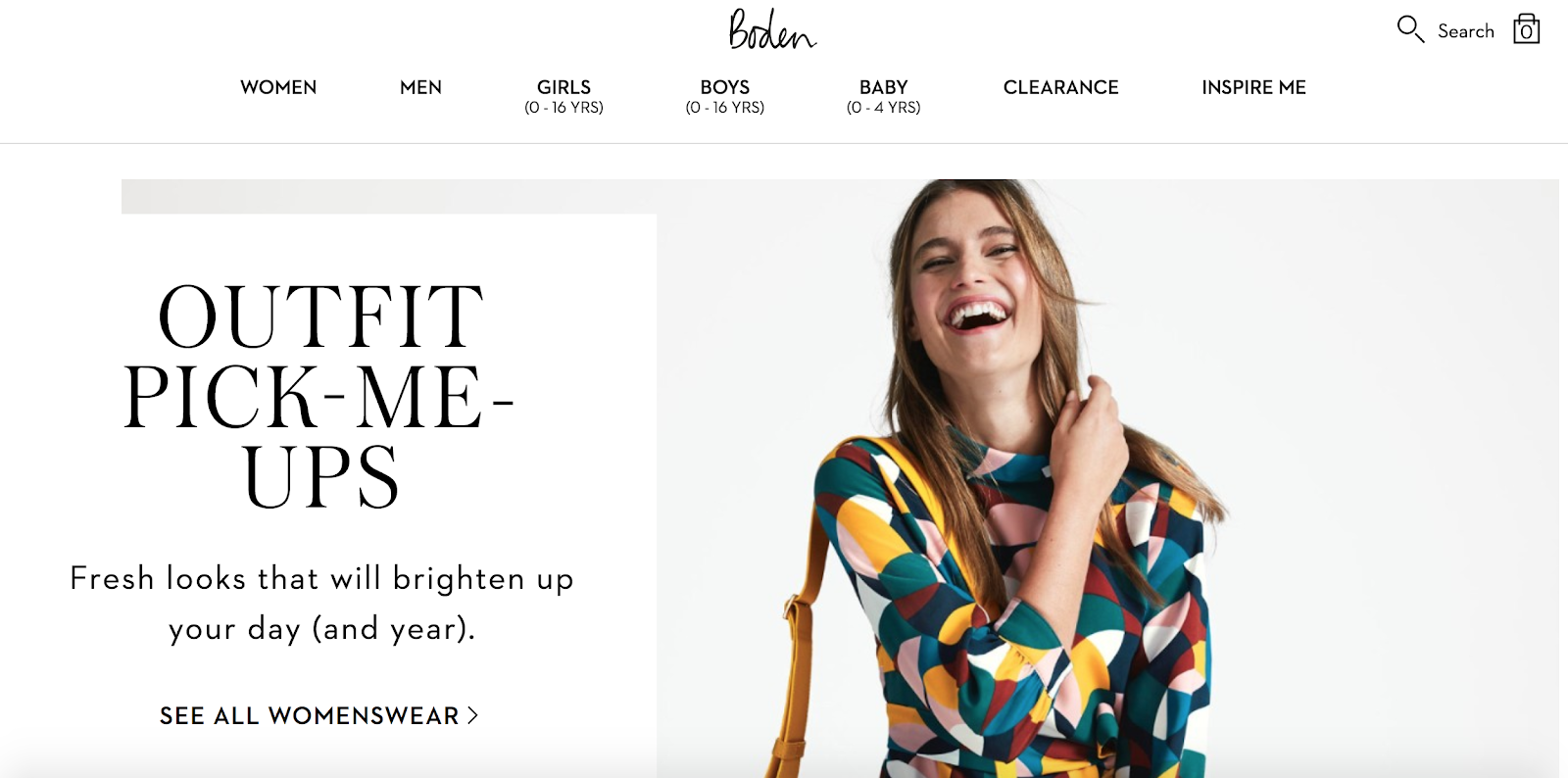 Boden keeps its filters simple so you know just where to go as a ...