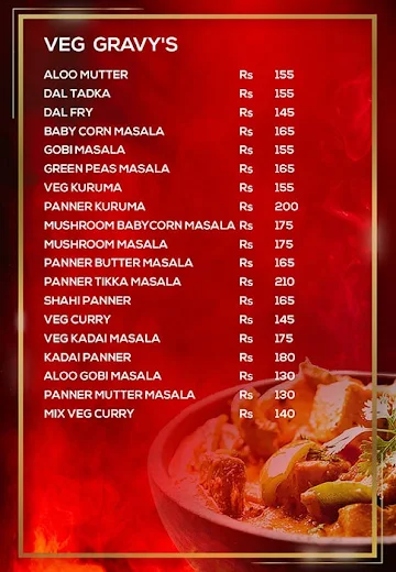 Yaa Mohaideen Biryani menu 